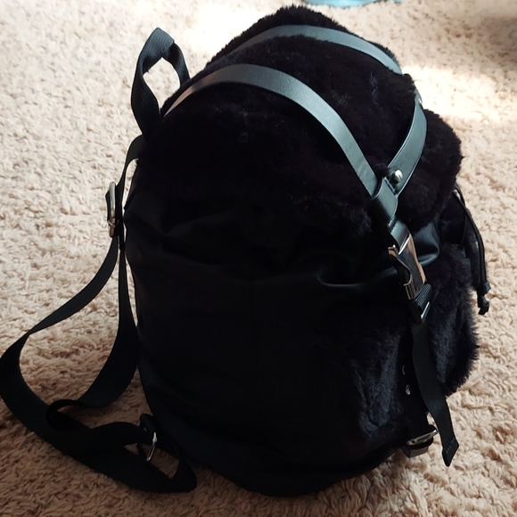 Topshop Faux Fur Backpack main image 4